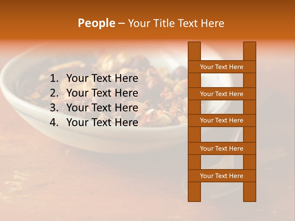 Granola Dried Cranberry Dried Figs PowerPoint Template