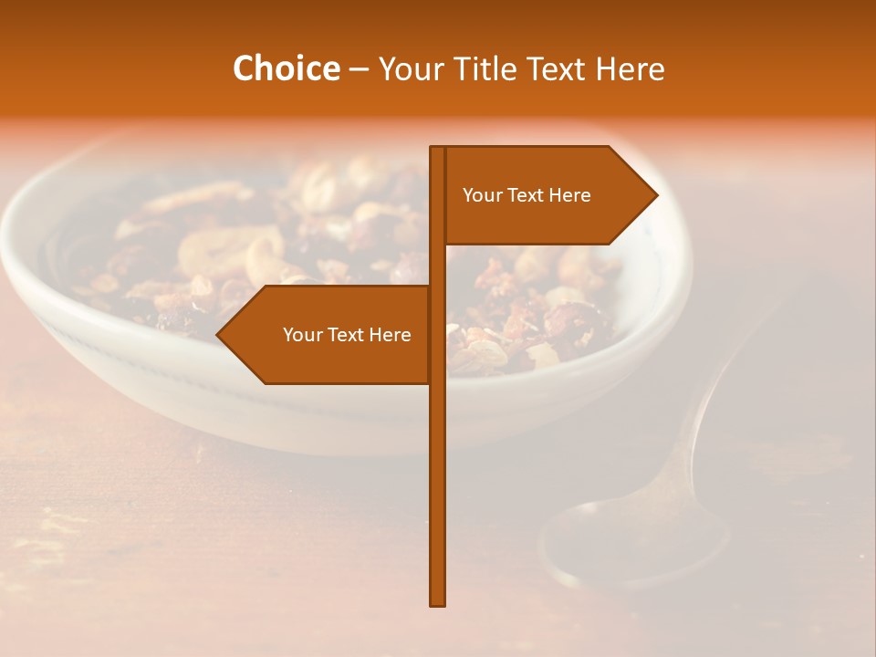 Granola Dried Cranberry Dried Figs PowerPoint Template