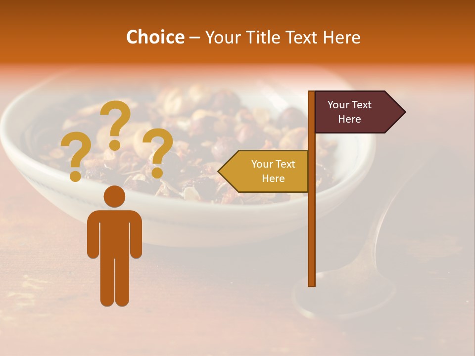 Granola Dried Cranberry Dried Figs PowerPoint Template