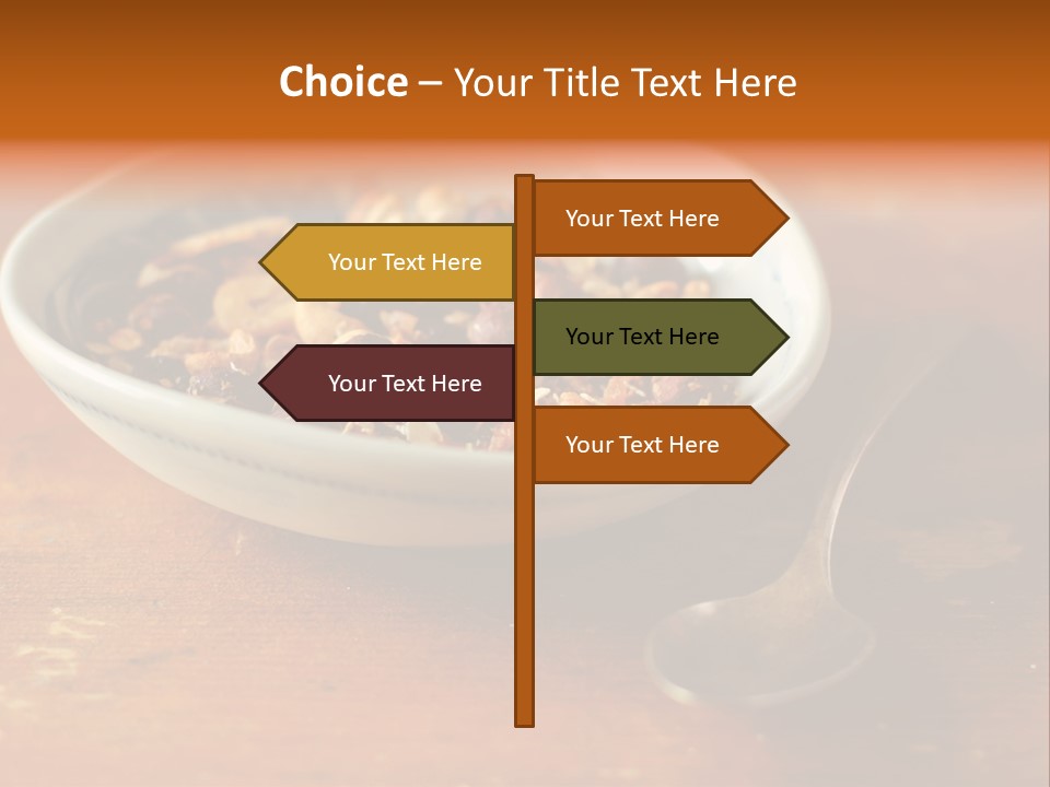 Granola Dried Cranberry Dried Figs PowerPoint Template