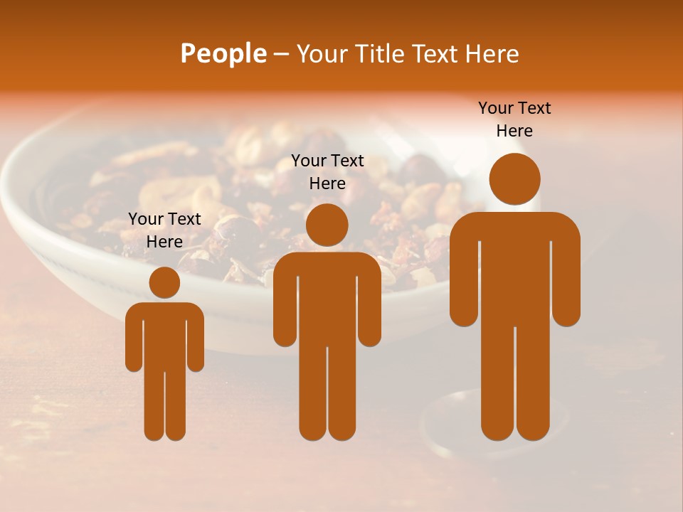 Granola Dried Cranberry Dried Figs PowerPoint Template