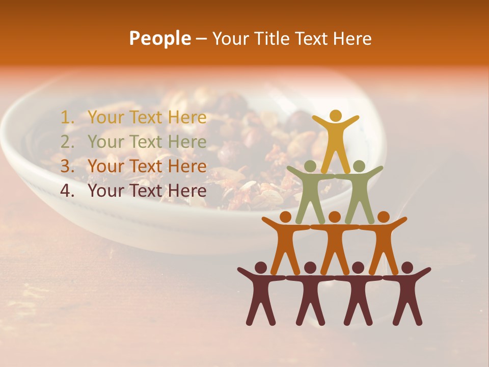 Granola Dried Cranberry Dried Figs PowerPoint Template