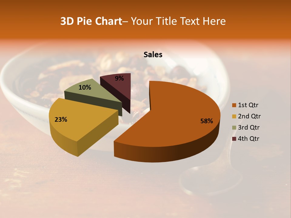 Granola Dried Cranberry Dried Figs PowerPoint Template