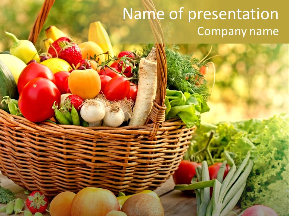 Red Pepper Apples PowerPoint Template
