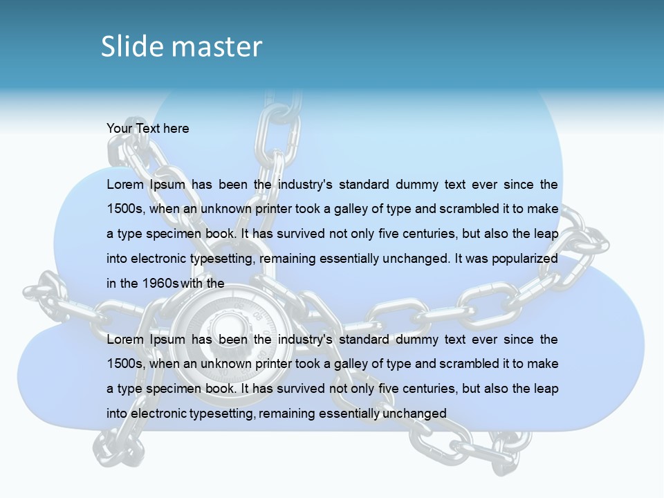 Cloud Business Internet PowerPoint Template