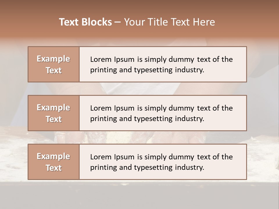 Creative Hand Grain PowerPoint Template