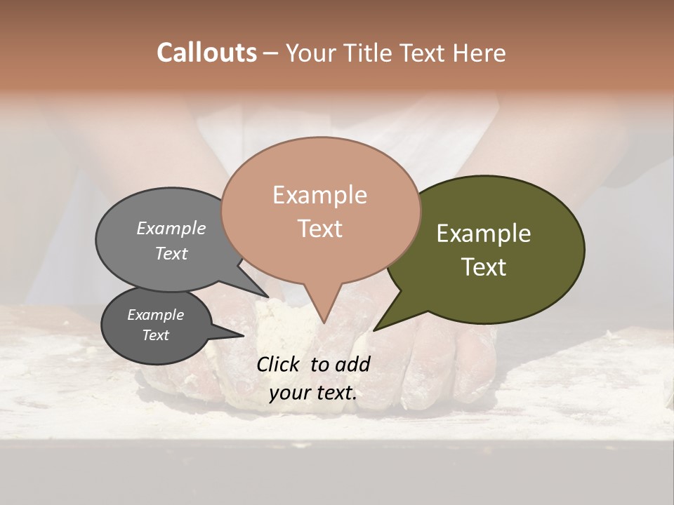 Creative Hand Grain PowerPoint Template