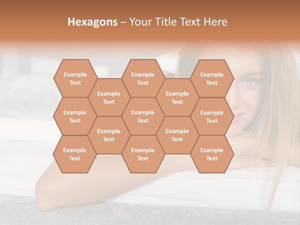 Household Fair Hair Calm PowerPoint Template