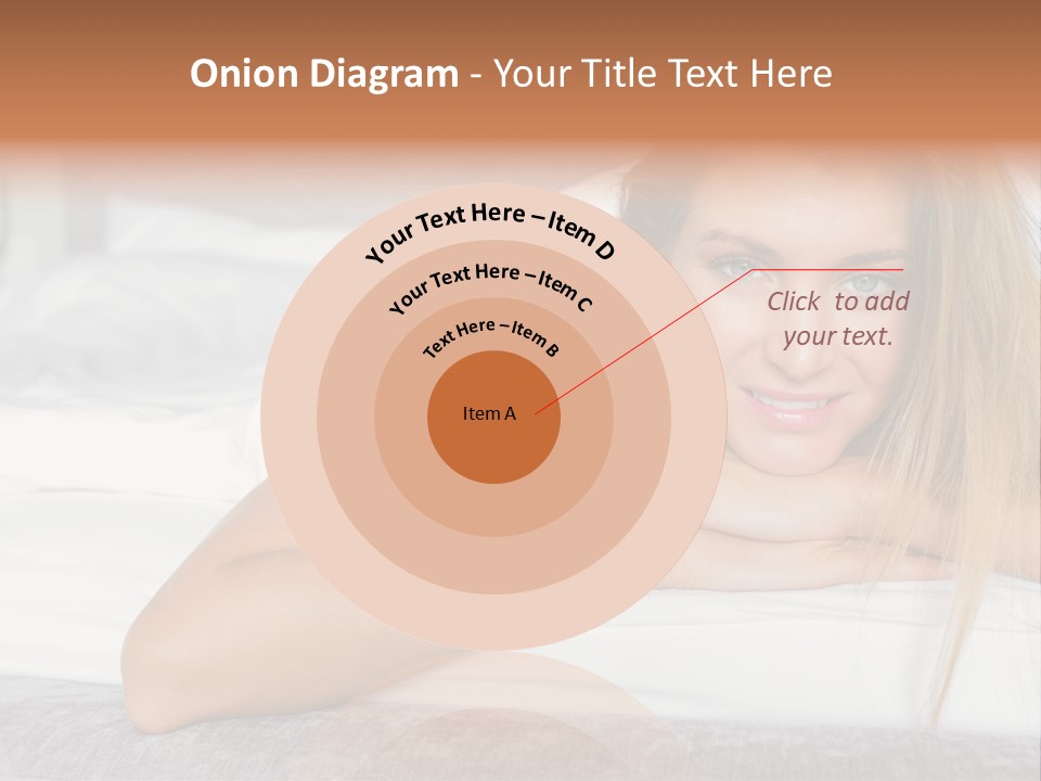 Household Fair Hair Calm PowerPoint Template