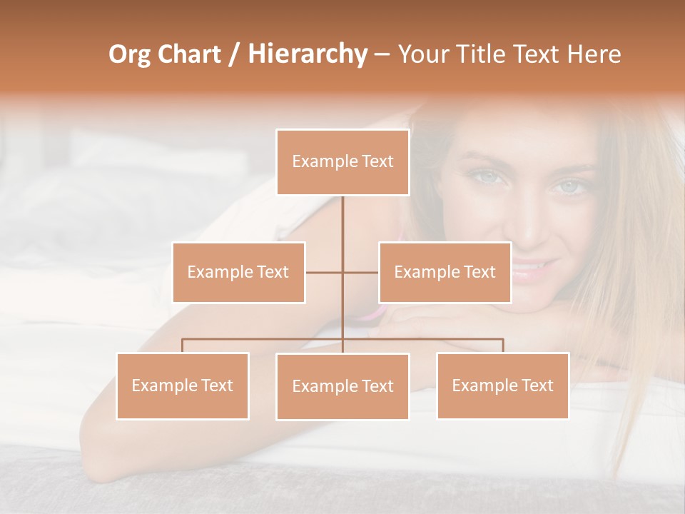 Household Fair Hair Calm PowerPoint Template