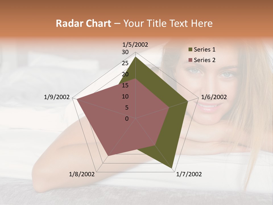 Household Fair Hair Calm PowerPoint Template