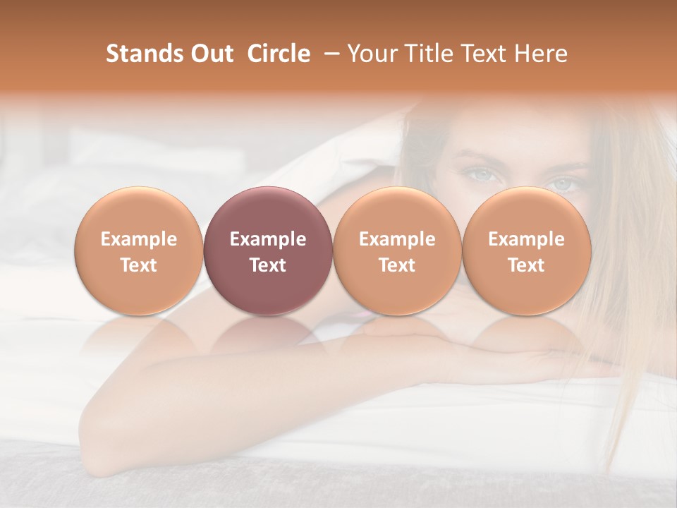 Household Fair Hair Calm PowerPoint Template