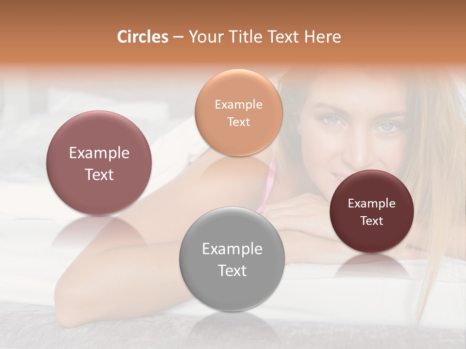 Household Fair Hair Calm PowerPoint Template