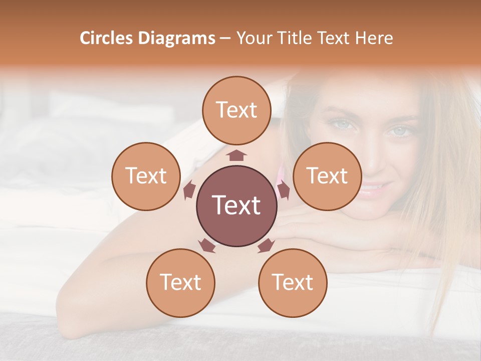 Household Fair Hair Calm PowerPoint Template