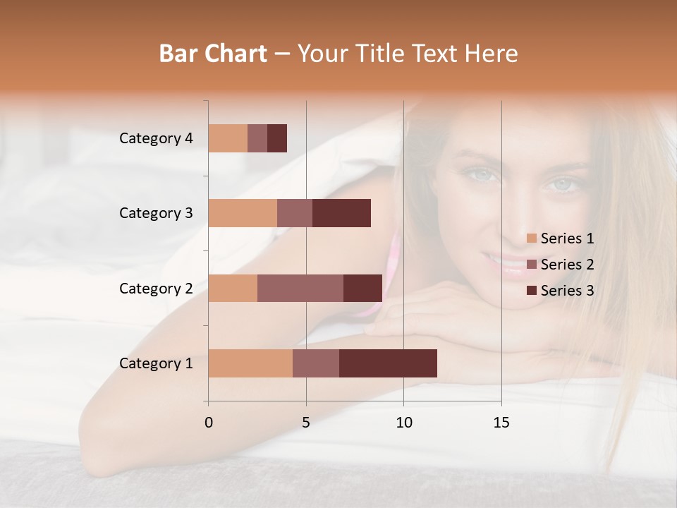 Household Fair Hair Calm PowerPoint Template