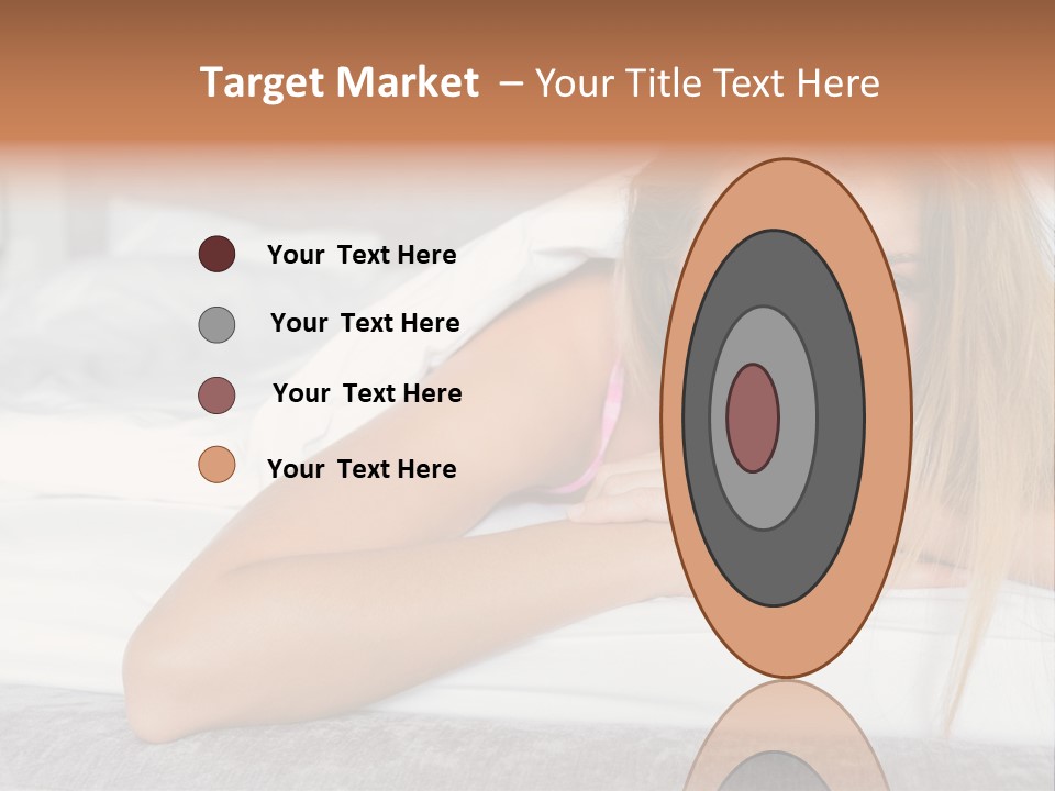 Household Fair Hair Calm PowerPoint Template