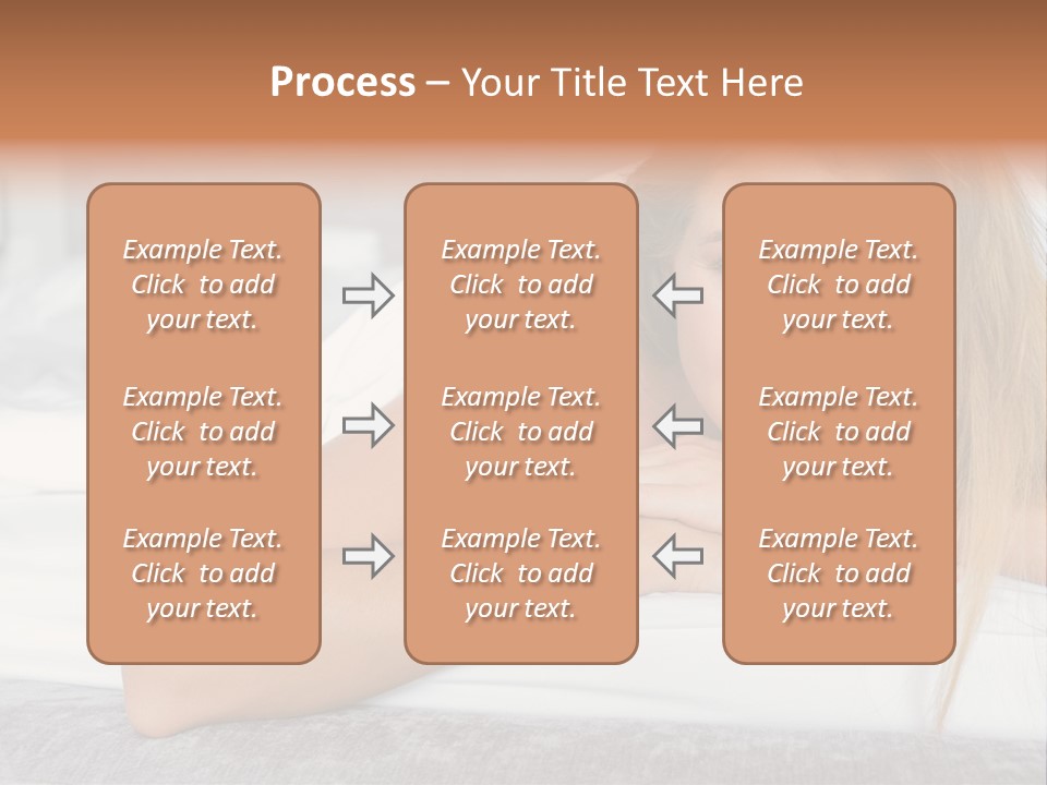 Household Fair Hair Calm PowerPoint Template