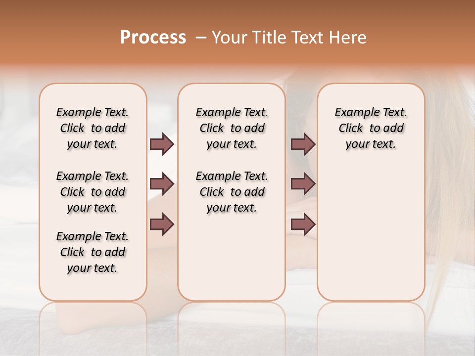 Household Fair Hair Calm PowerPoint Template