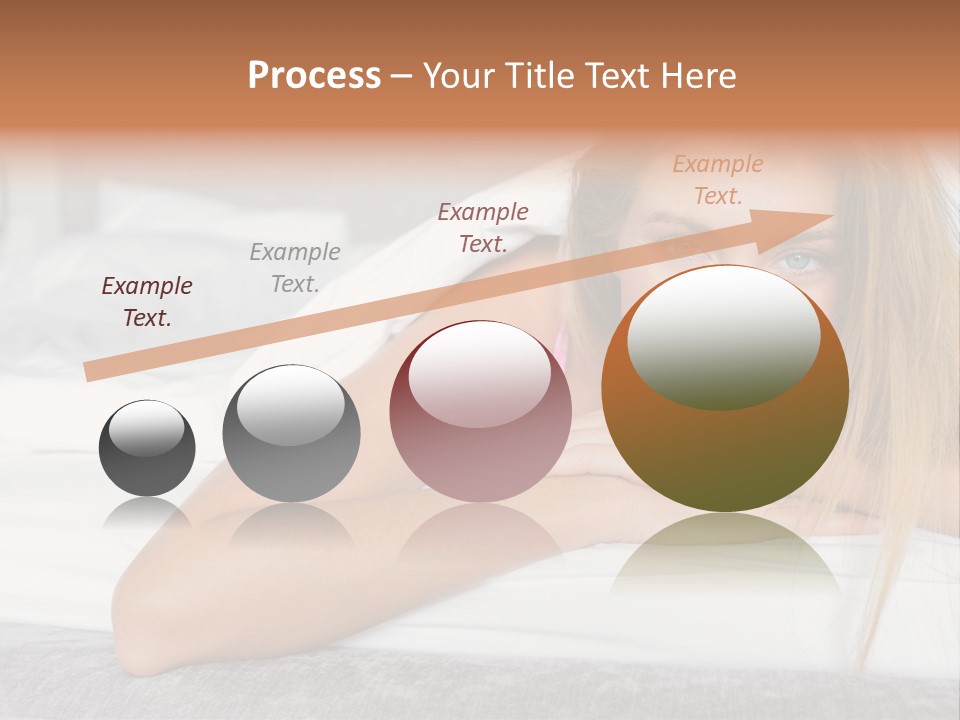 Household Fair Hair Calm PowerPoint Template