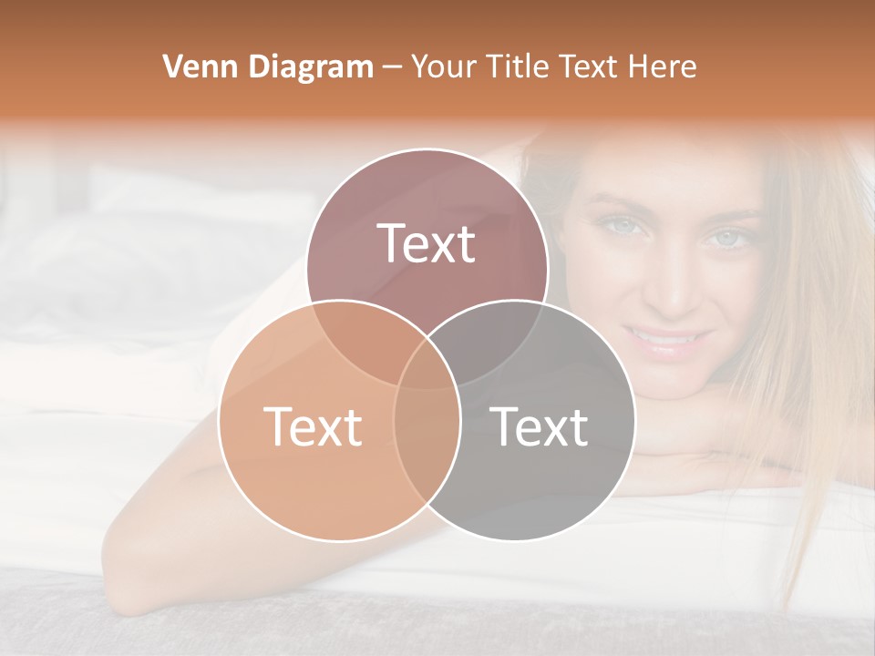 Household Fair Hair Calm PowerPoint Template