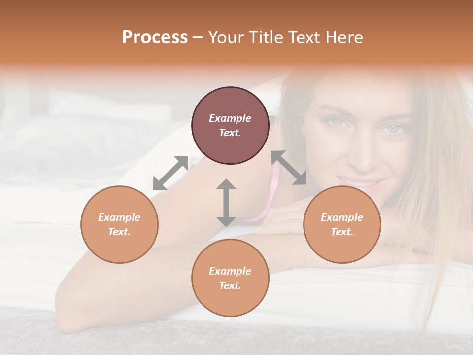 Household Fair Hair Calm PowerPoint Template