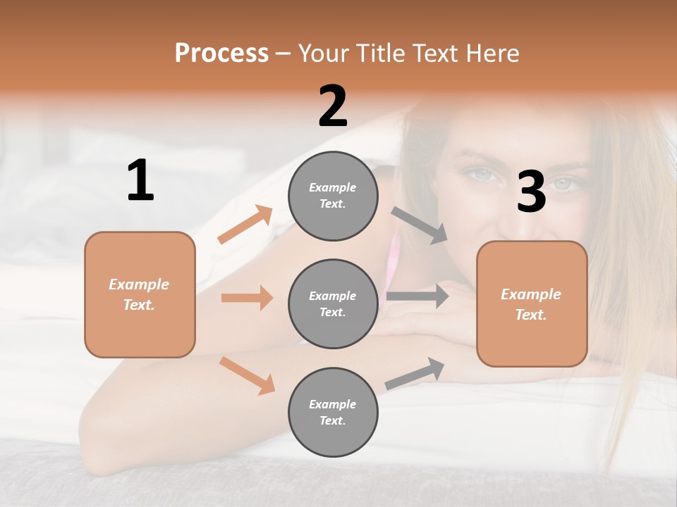 Household Fair Hair Calm PowerPoint Template