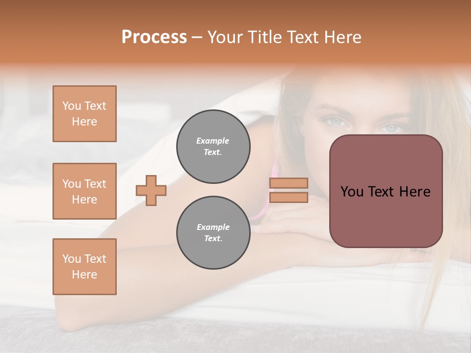 Household Fair Hair Calm PowerPoint Template