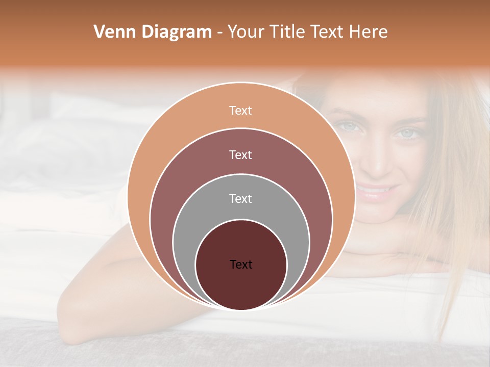 Household Fair Hair Calm PowerPoint Template