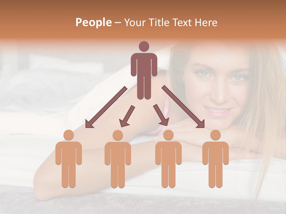 Household Fair Hair Calm PowerPoint Template