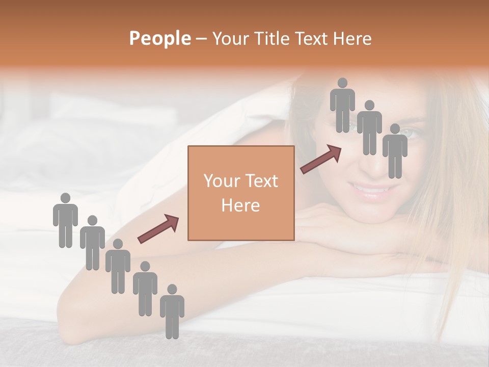 Household Fair Hair Calm PowerPoint Template