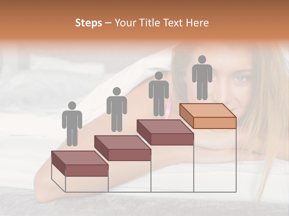 Household Fair Hair Calm PowerPoint Template