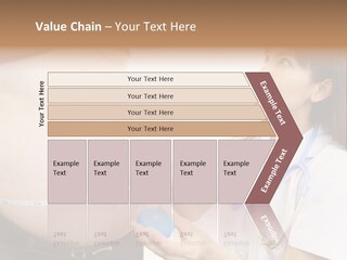A Pregnant Woman Measuring Her Belly With A Stethoscope PowerPoint Template