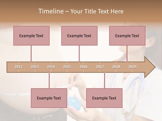 A Pregnant Woman Measuring Her Belly With A Stethoscope PowerPoint Template