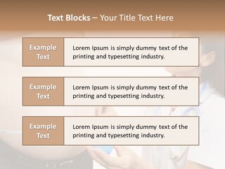 A Pregnant Woman Measuring Her Belly With A Stethoscope PowerPoint Template