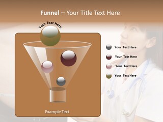 A Pregnant Woman Measuring Her Belly With A Stethoscope PowerPoint Template