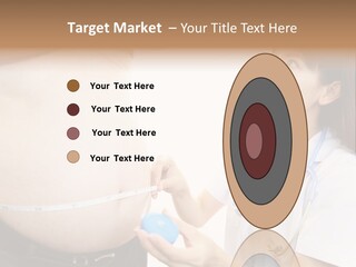 A Pregnant Woman Measuring Her Belly With A Stethoscope PowerPoint Template