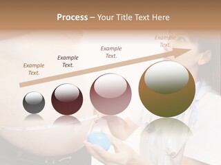 A Pregnant Woman Measuring Her Belly With A Stethoscope PowerPoint Template