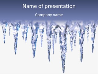 Sharp Nature Frost PowerPoint Template