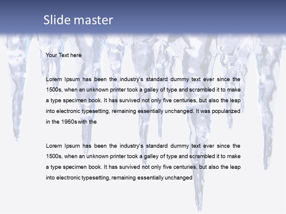 Sharp Nature Frost PowerPoint Template
