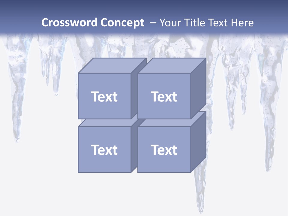 Sharp Nature Frost PowerPoint Template