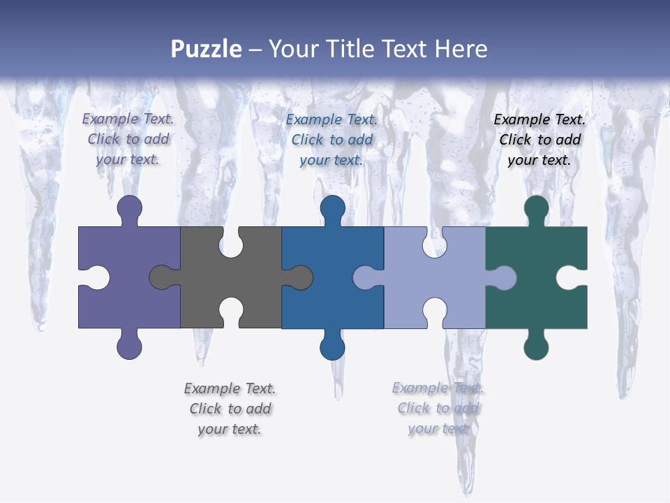 Sharp Nature Frost PowerPoint Template