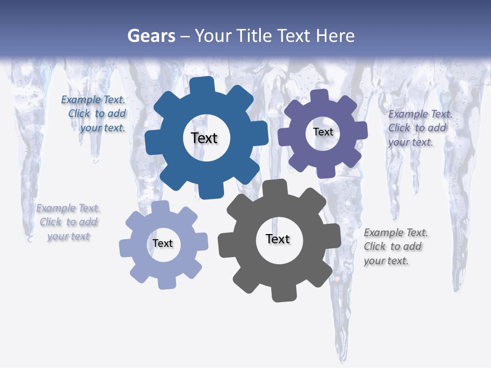 Sharp Nature Frost PowerPoint Template