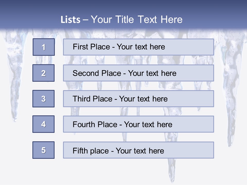 Sharp Nature Frost PowerPoint Template