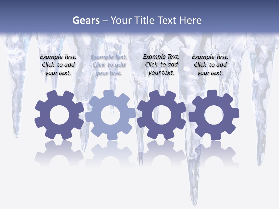 Sharp Nature Frost PowerPoint Template