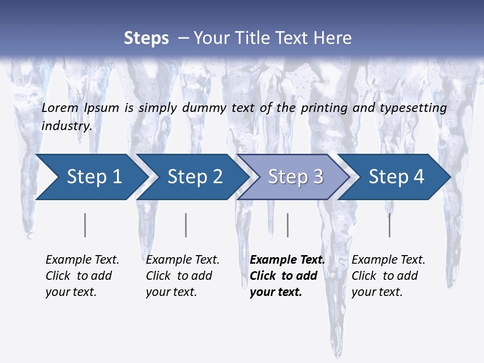 Sharp Nature Frost PowerPoint Template