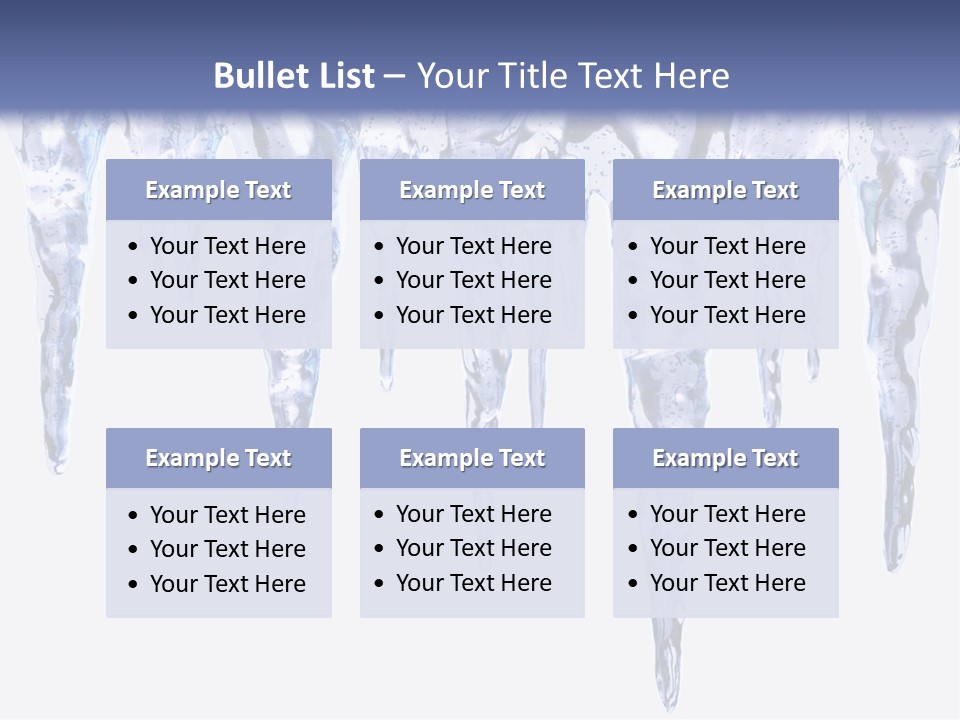 Sharp Nature Frost PowerPoint Template