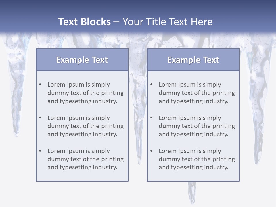 Sharp Nature Frost PowerPoint Template