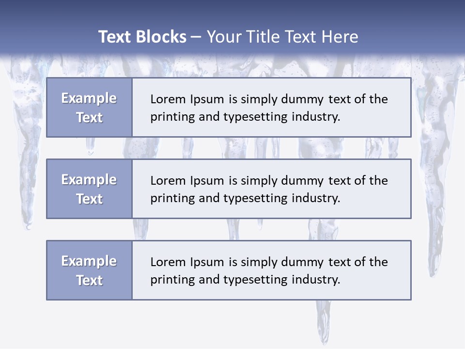 Sharp Nature Frost PowerPoint Template