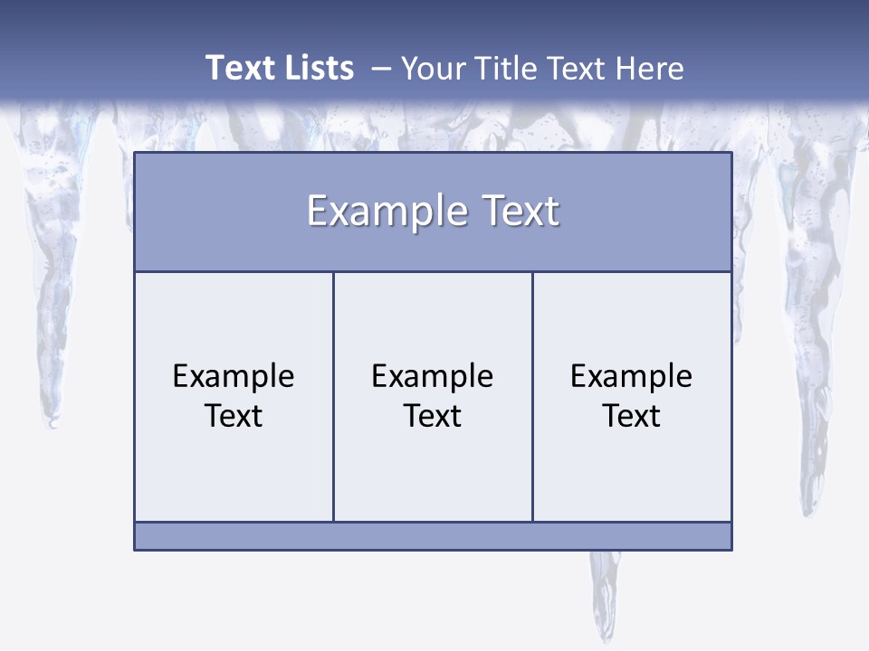 Sharp Nature Frost PowerPoint Template