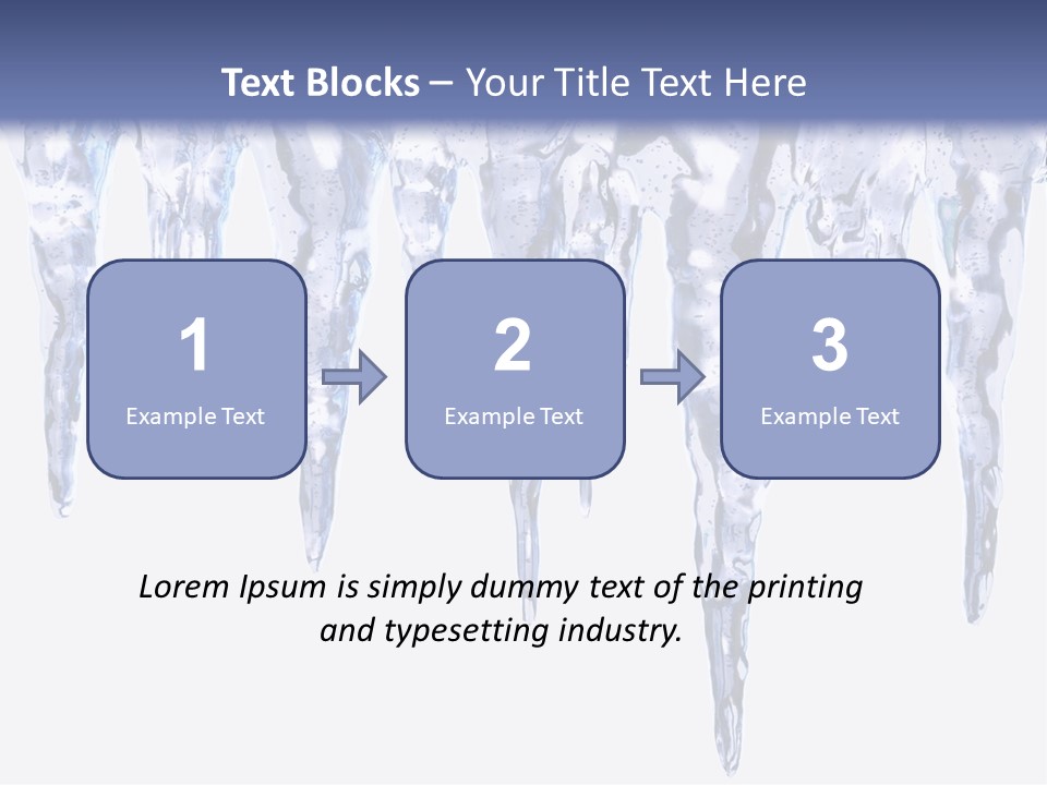 Sharp Nature Frost PowerPoint Template
